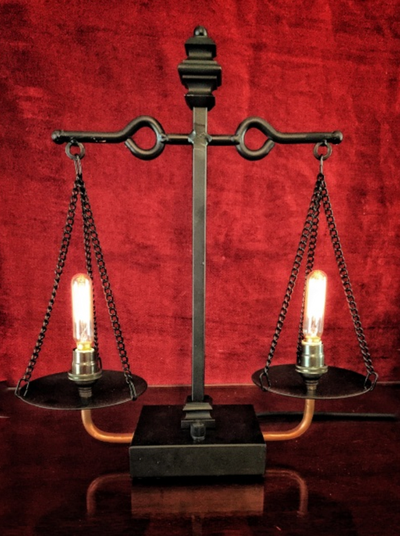 Illuminated Scales of Justice